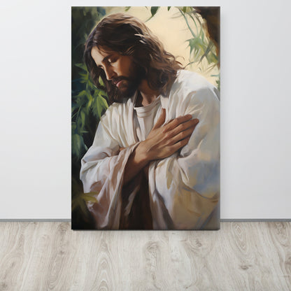 Jesus In Gethsemane Canvas Print - ChristVisions