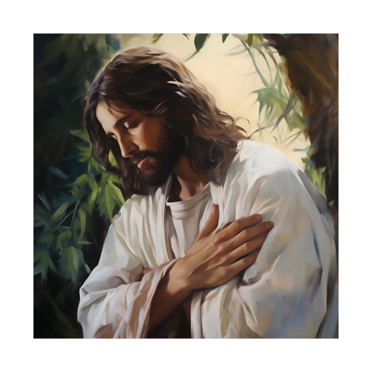 Jesus In Gethsemane Fine Art Print - ChristVisions