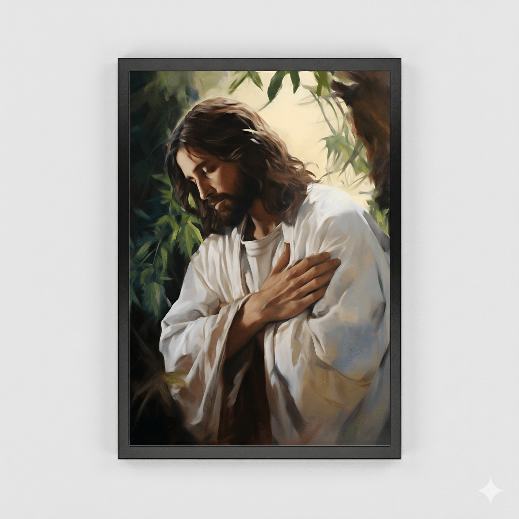 Jesus In Gethsemane Fine Art Print - ChristVisions