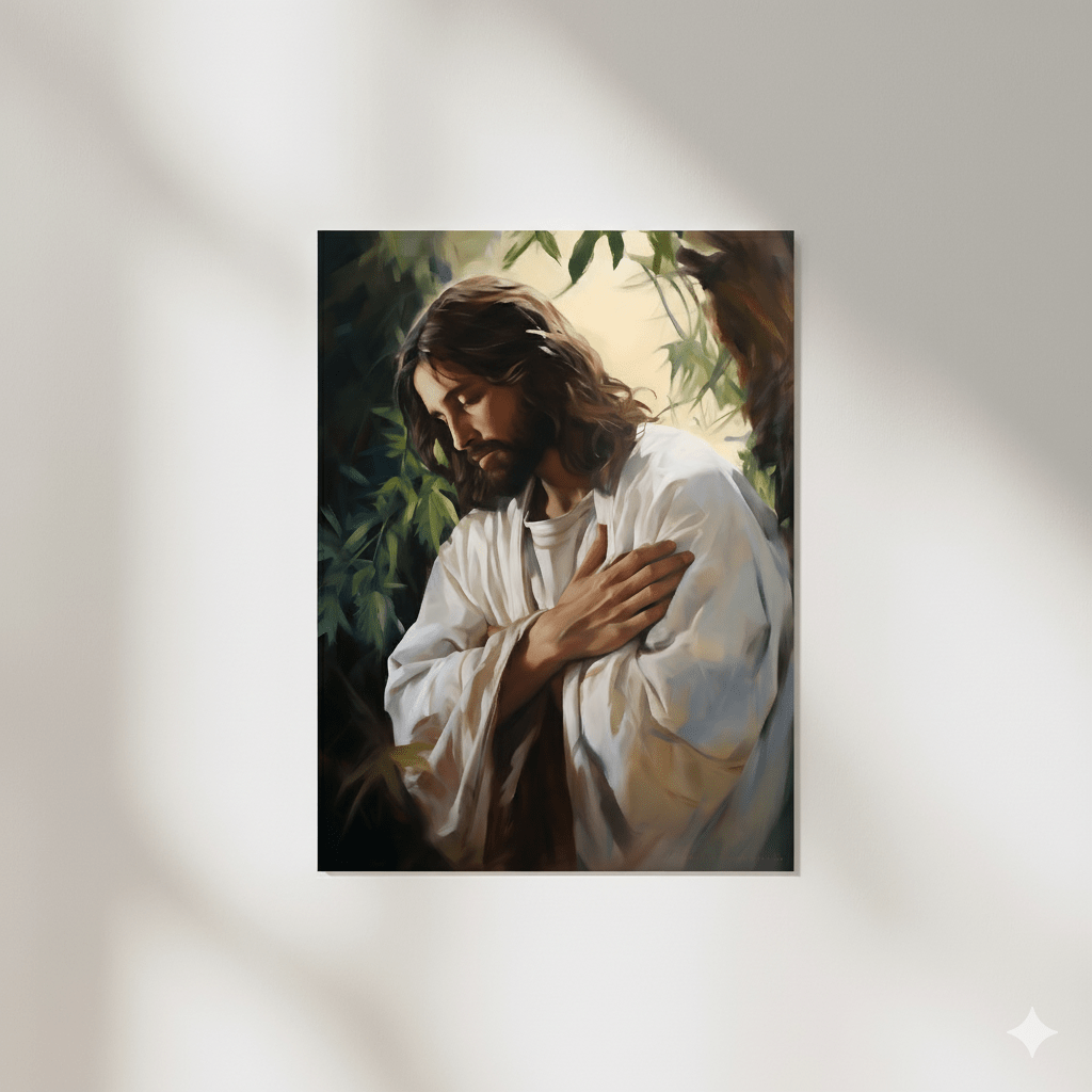 Jesus In Gethsemane Fine Art Print - ChristVisions