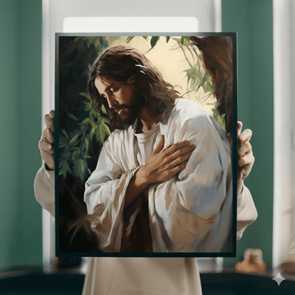 Jesus In Gethsemane Fine Art Print - ChristVisions