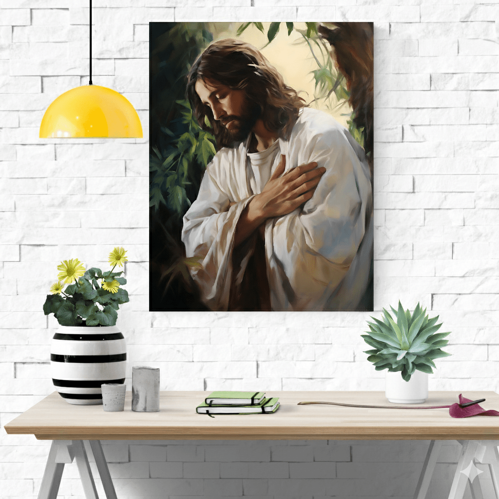 Jesus In Gethsemane Fine Art Print - ChristVisions