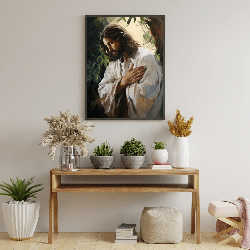 Jesus In Gethsemane Fine Art Print - ChristVisions