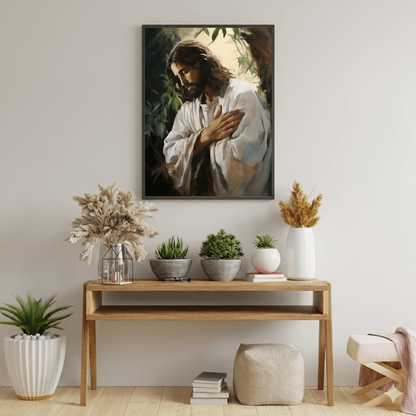 Jesus In Gethsemane Fine Art Print - ChristVisions