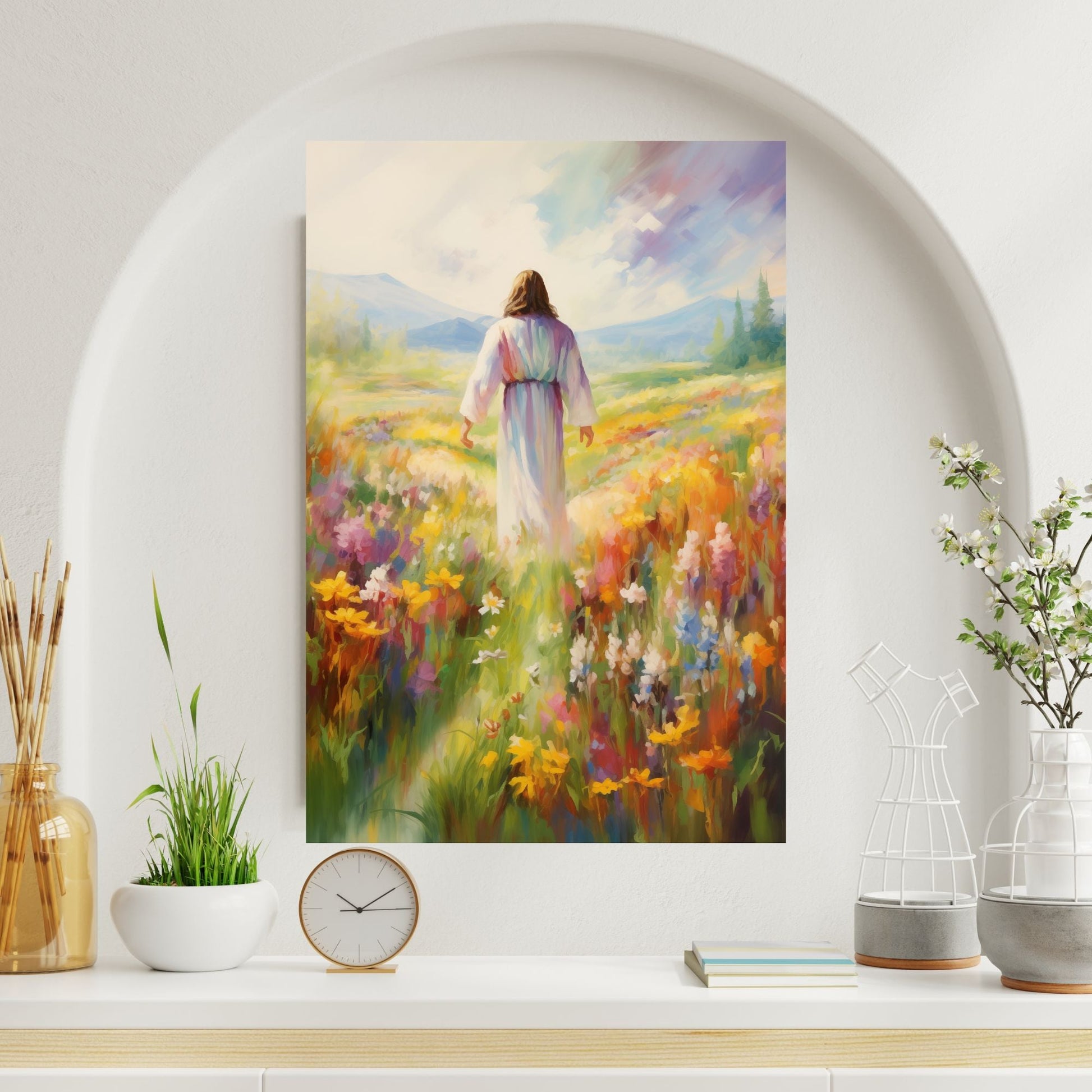 Jesus In Paradise Fine Art Print - ChristVisions