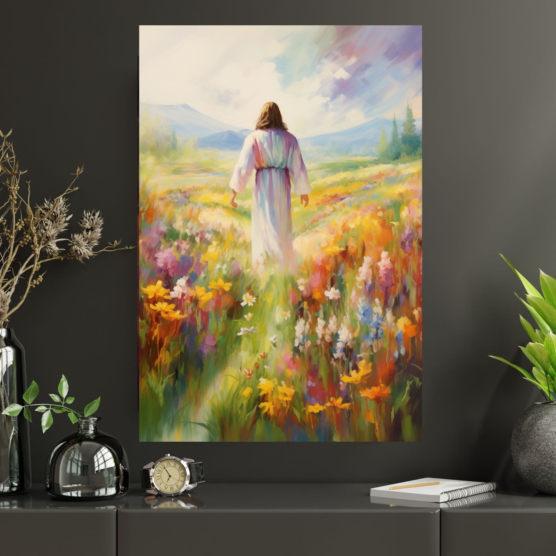 Jesus In Paradise Fine Art Print - ChristVisions