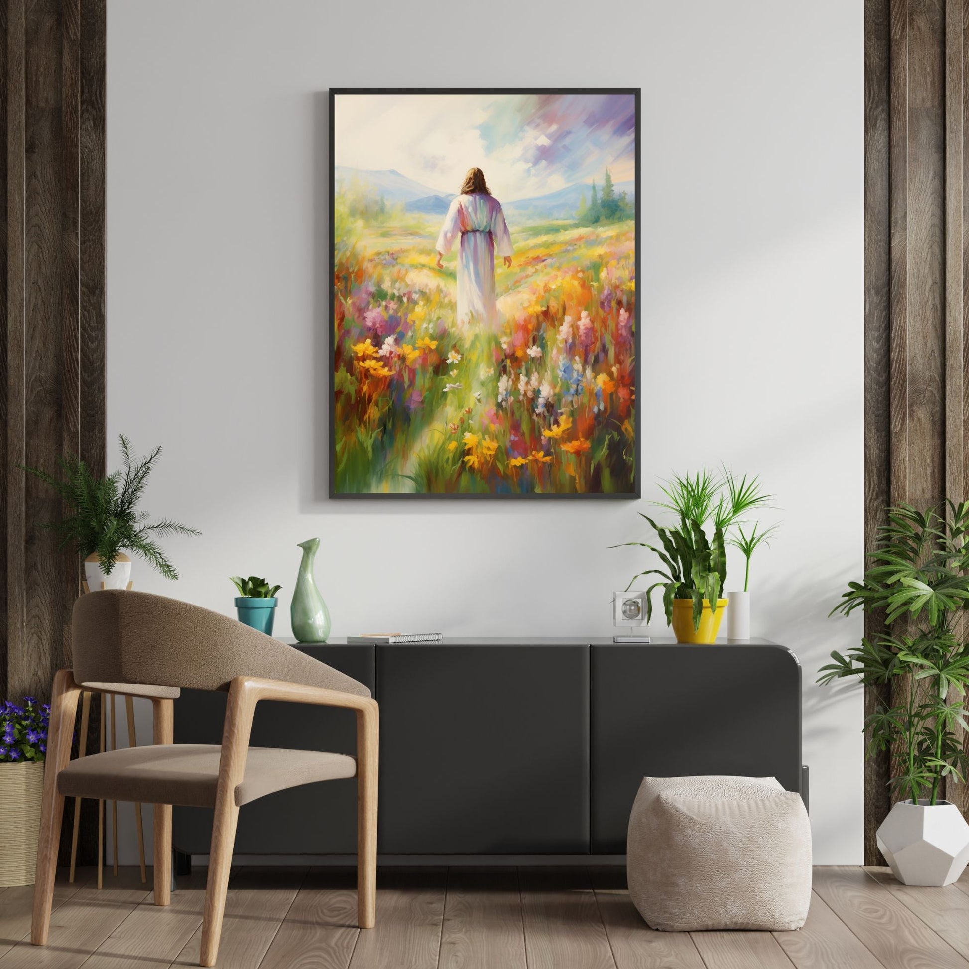 Jesus In Paradise Fine Art Print - ChristVisions