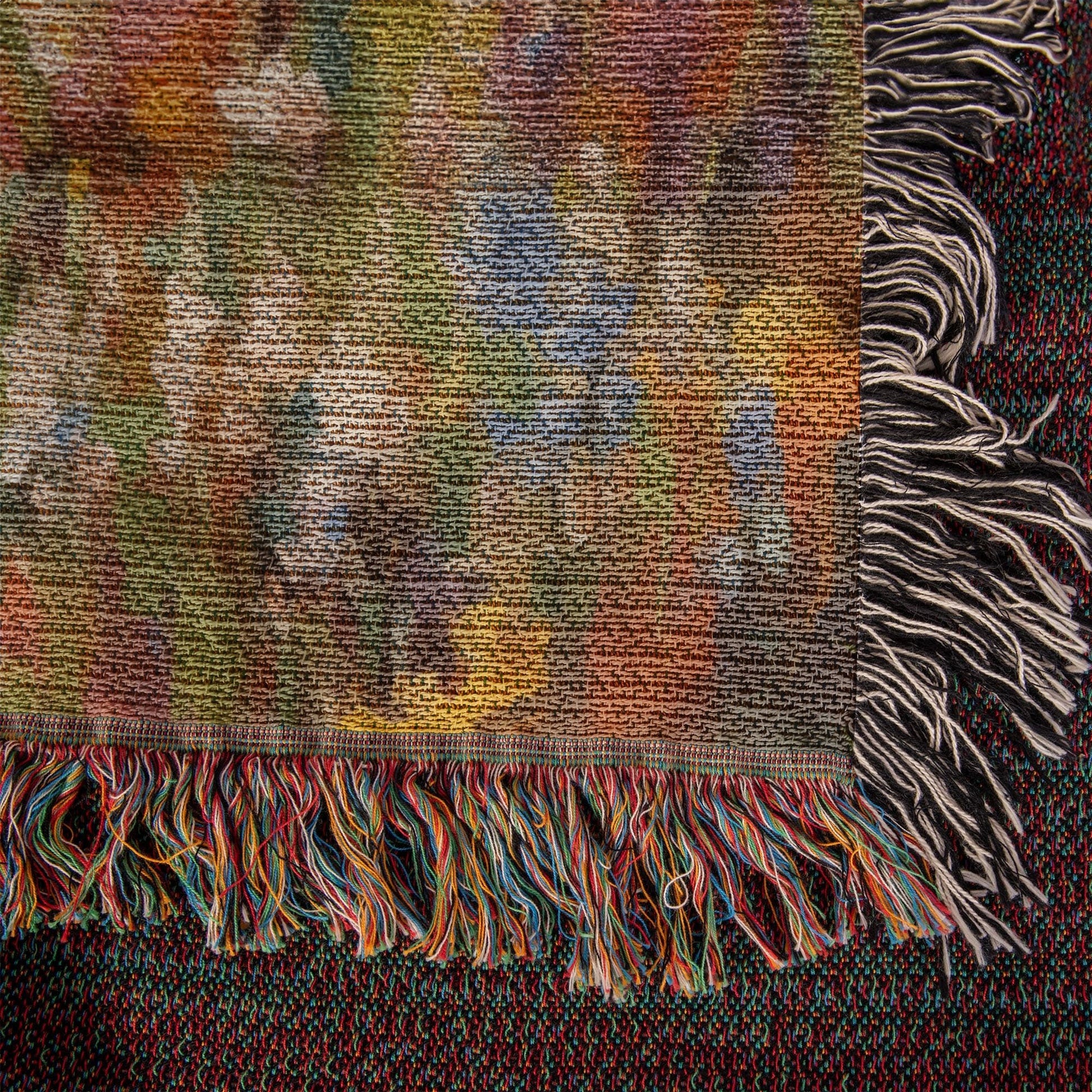 Jesus In The Field Of Flowers | Christian Woven Throw Blanket - ChristVisions