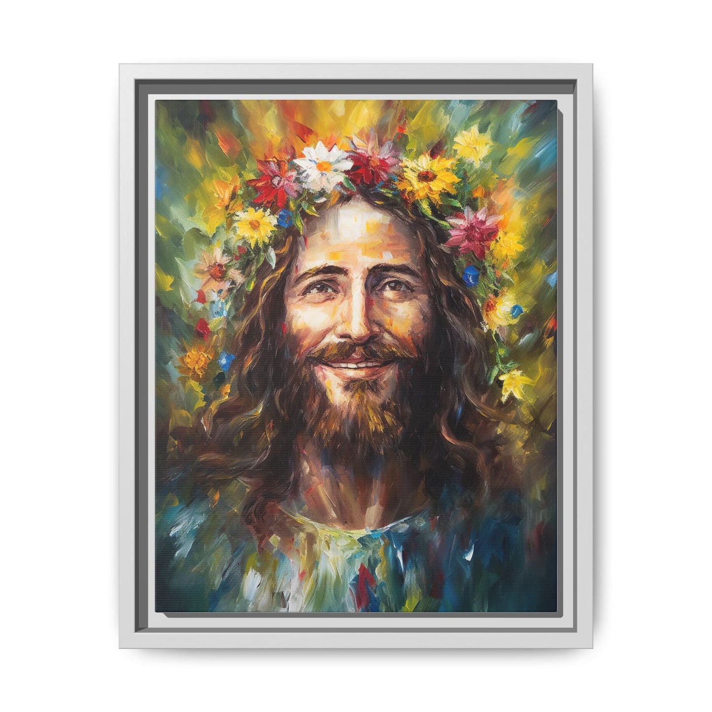 Jesus In The Garden of Grace | Canvas Print