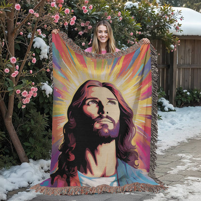 Jesus Is My Light | Woven Christian Throw Blanket