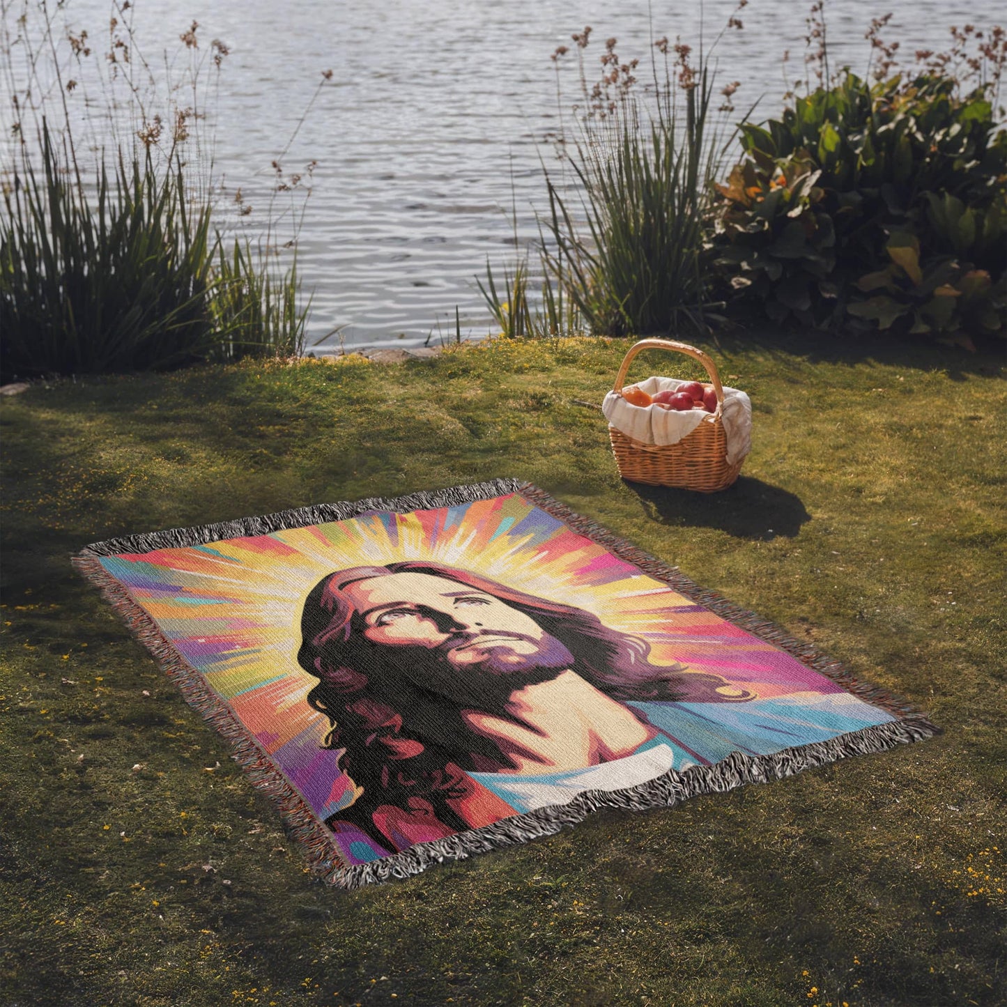 Jesus Is My Light | Woven Christian Throw Blanket