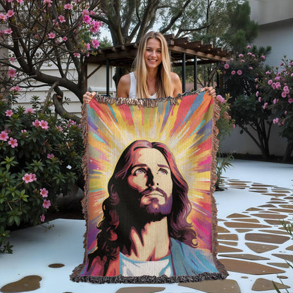 Jesus Is My Light | Woven Christian Throw Blanket