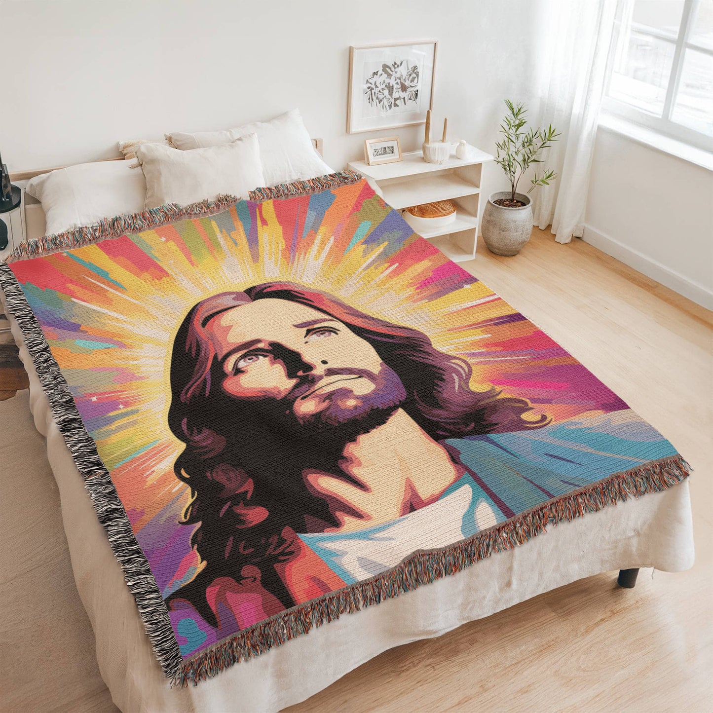 Jesus Is My Light | Woven Christian Throw Blanket