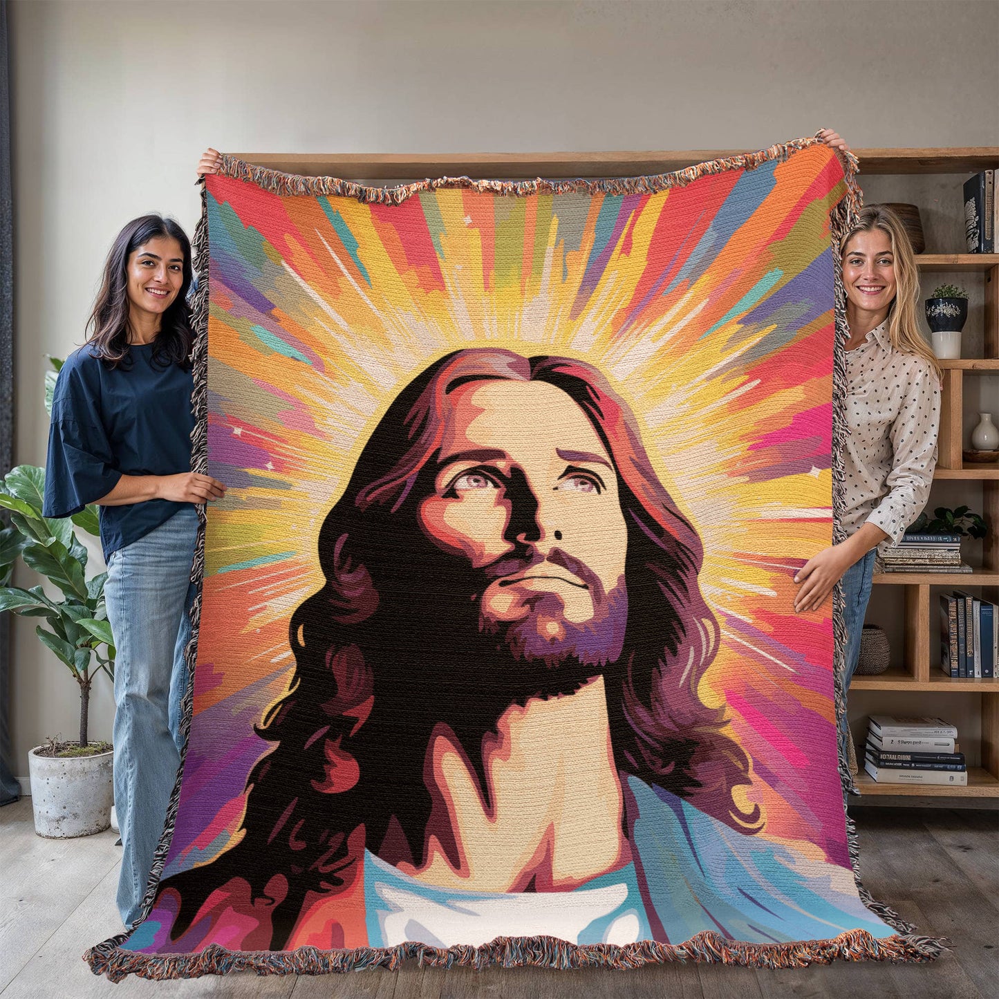Jesus Is My Light | Woven Christian Throw Blanket