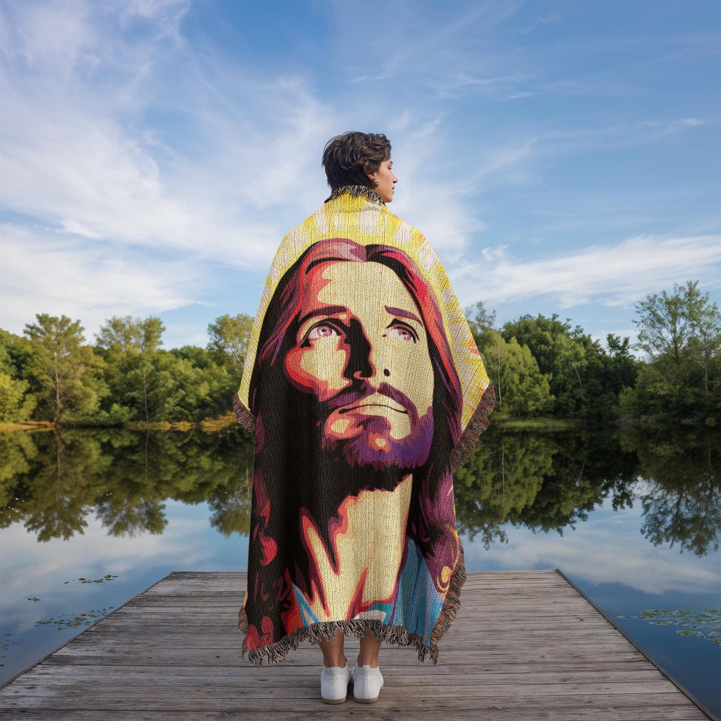 Jesus Is My Light | Woven Christian Throw Blanket