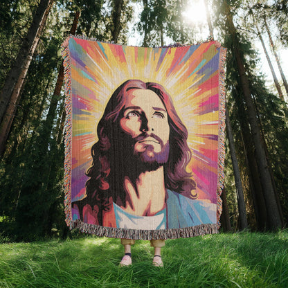 Jesus Is My Light | Woven Christian Throw Blanket