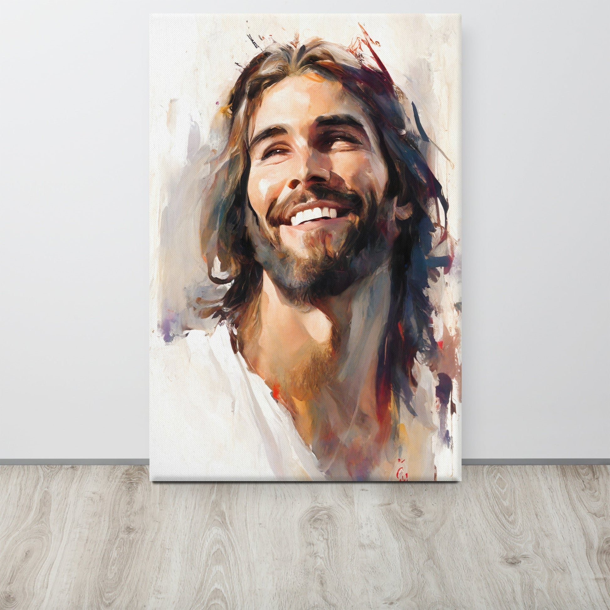 Jesus Smiling Canvas Print - ChristVisions