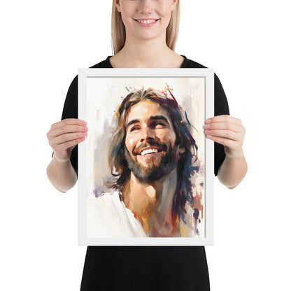 Jesus Smiling Fine Art Print - ChristVisions