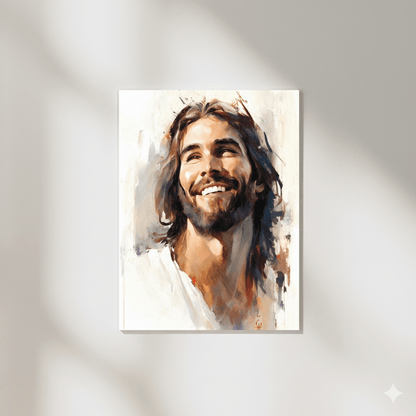 Jesus Smiling Fine Art Print - ChristVisions