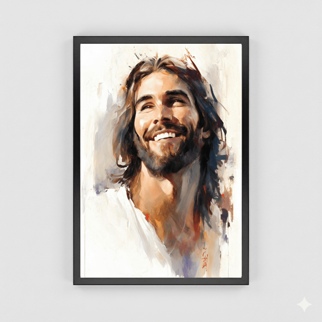 Jesus Smiling Fine Art Print - ChristVisions