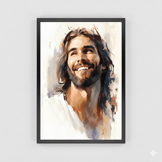 Jesus Smiling Fine Art Print - ChristVisions