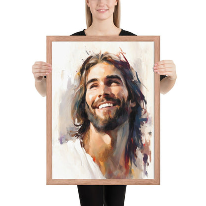 Jesus Smiling Fine Art Print - ChristVisions