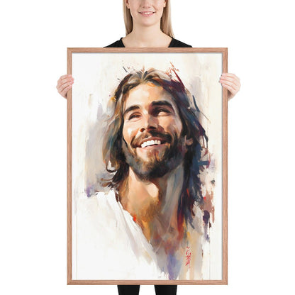 Jesus Smiling Fine Art Print - ChristVisions