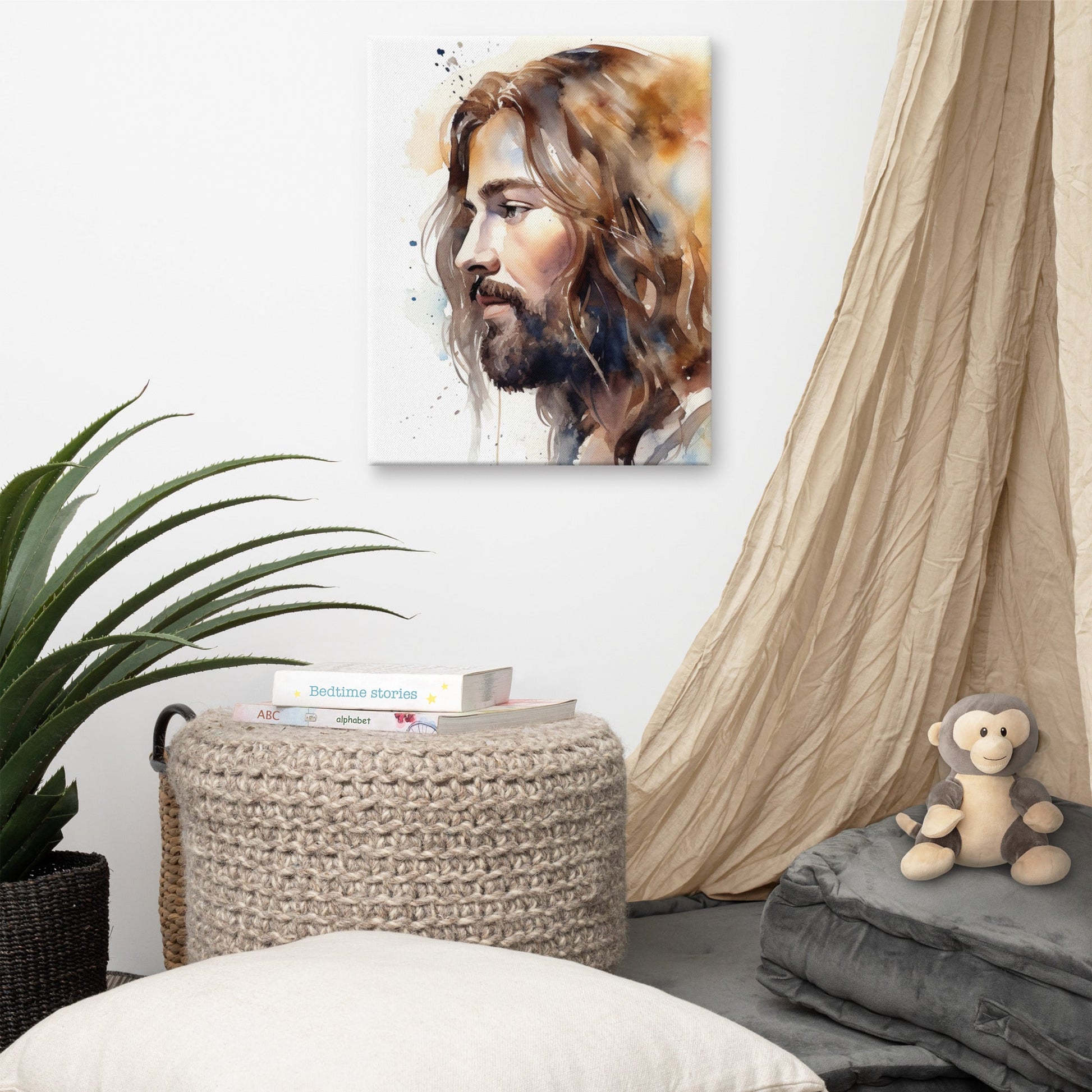 Jesus The True Light Canvas Print - ChristVisions