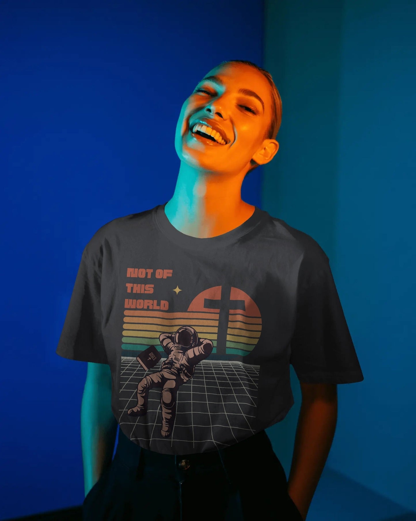 John 15:19 Not Of This World Christian T-Shirt - ChristVisions