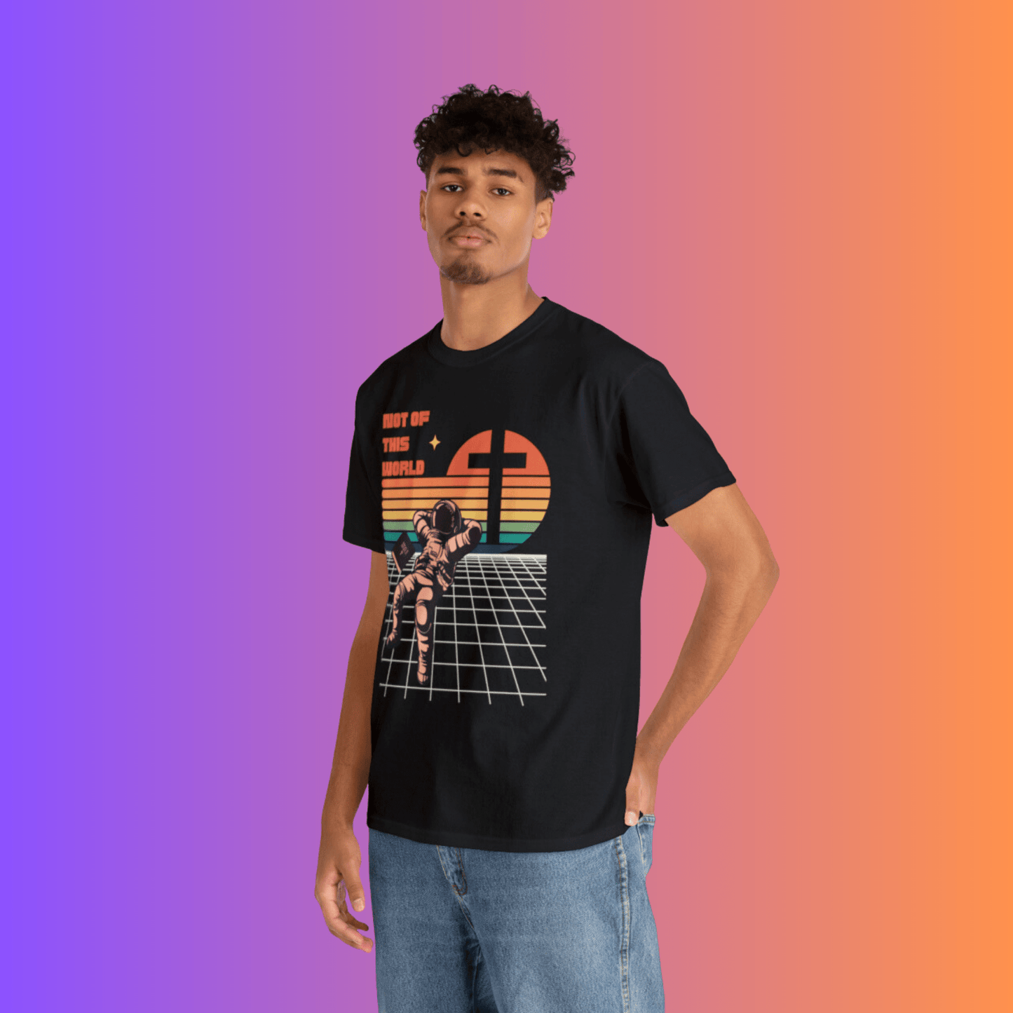 John 15:19 Not Of This World Christian T-Shirt - ChristVisions