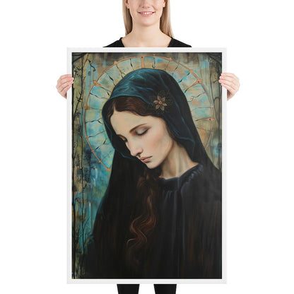 Madonna In Blue Fine Art Print - ChristVisions