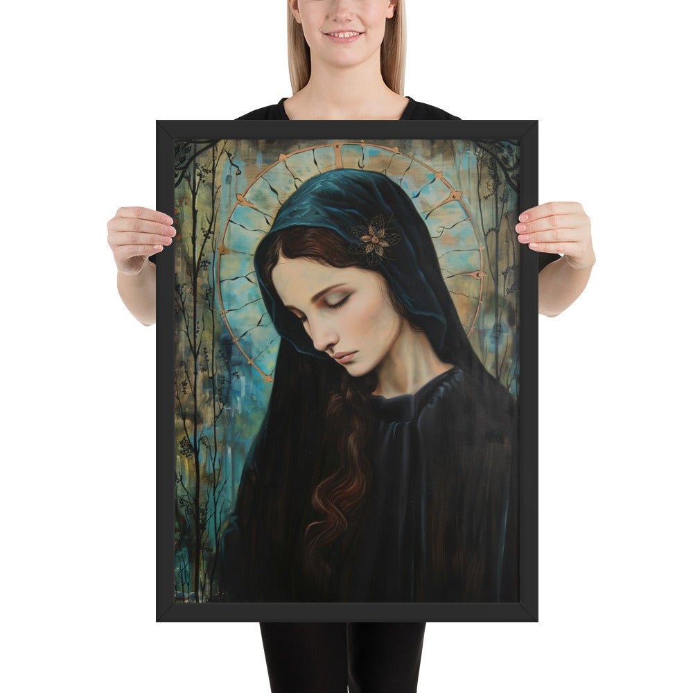 Madonna In Blue Fine Art Print - ChristVisions