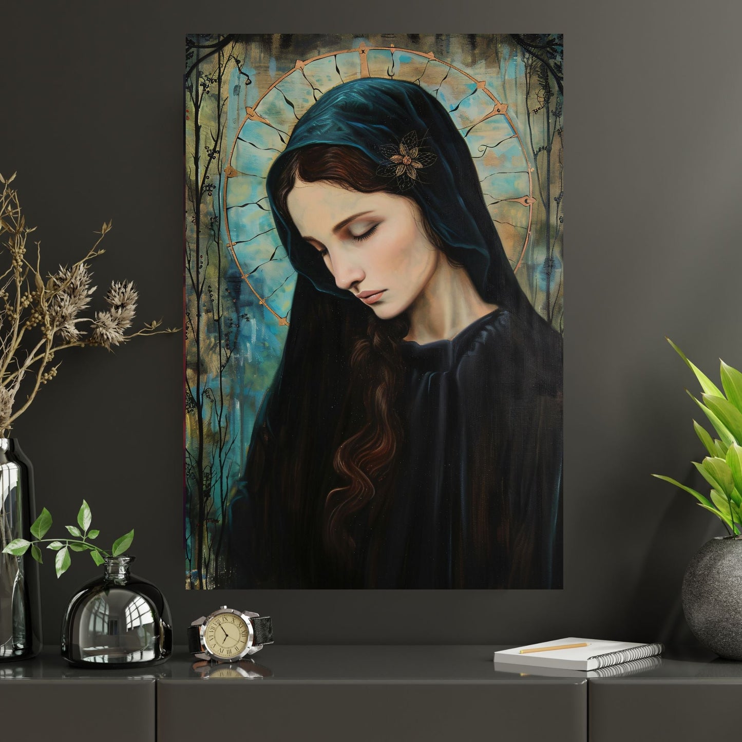 Madonna In Blue Fine Art Print - ChristVisions
