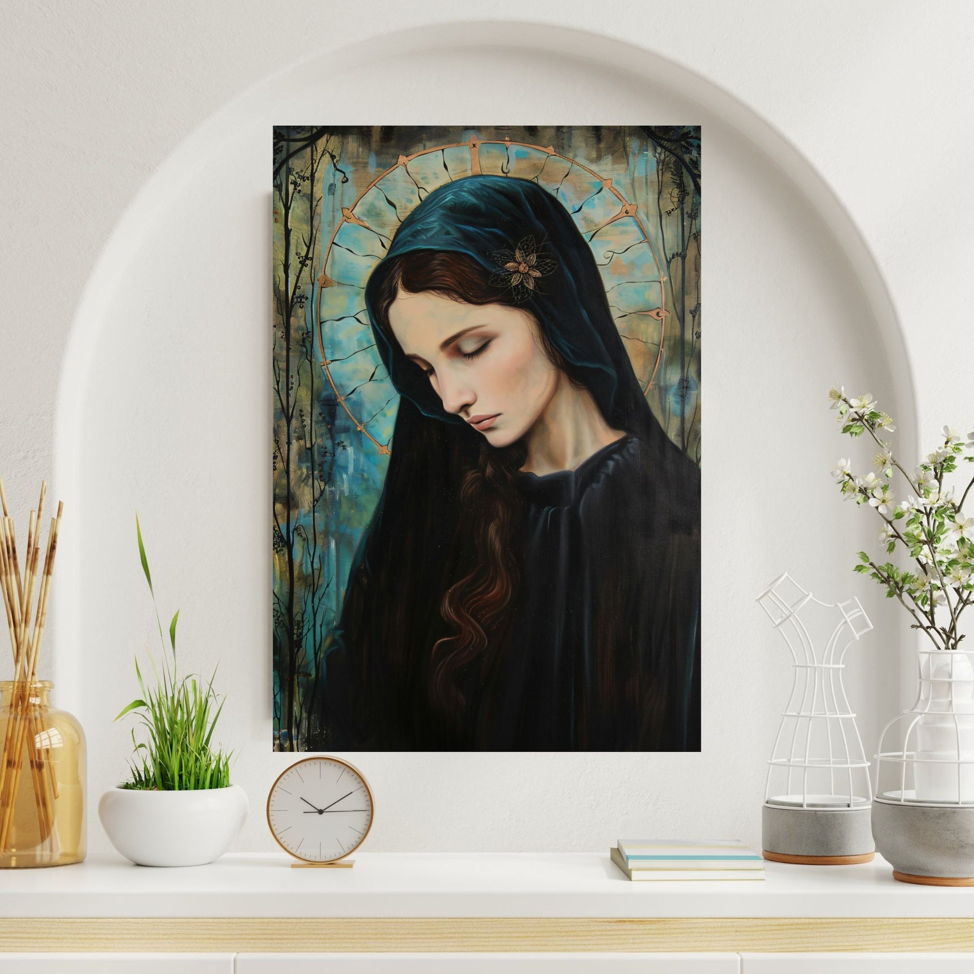 Madonna In Blue Fine Art Print - ChristVisions