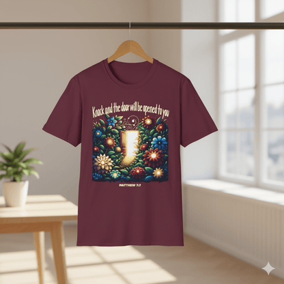 Matthew 7:7 Bible Verse Christian T Shirt - ChristVisions