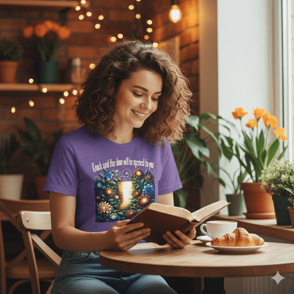 Matthew 7:7 Bible Verse Christian T Shirt - ChristVisions