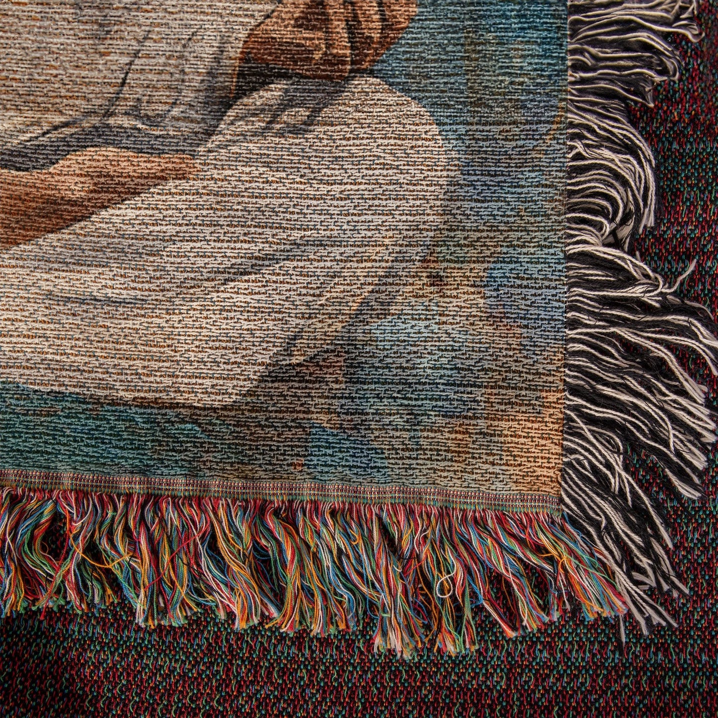 Meditating Christ | Woven Christian Throw Blanket