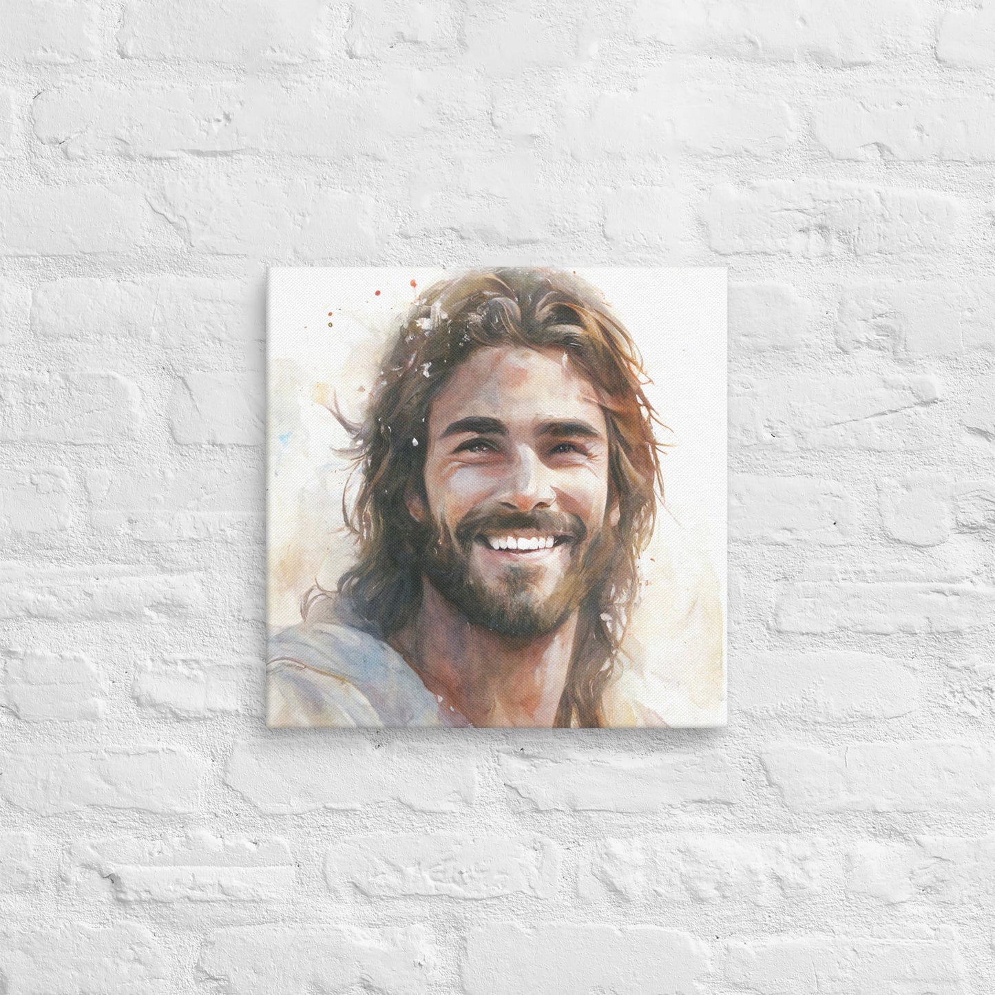 Messiah's Smile Canvas Print - ChristVisions