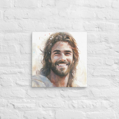 Messiah's Smile Canvas Print - ChristVisions