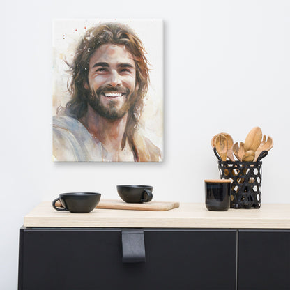 Messiah's Smile Canvas Print - ChristVisions