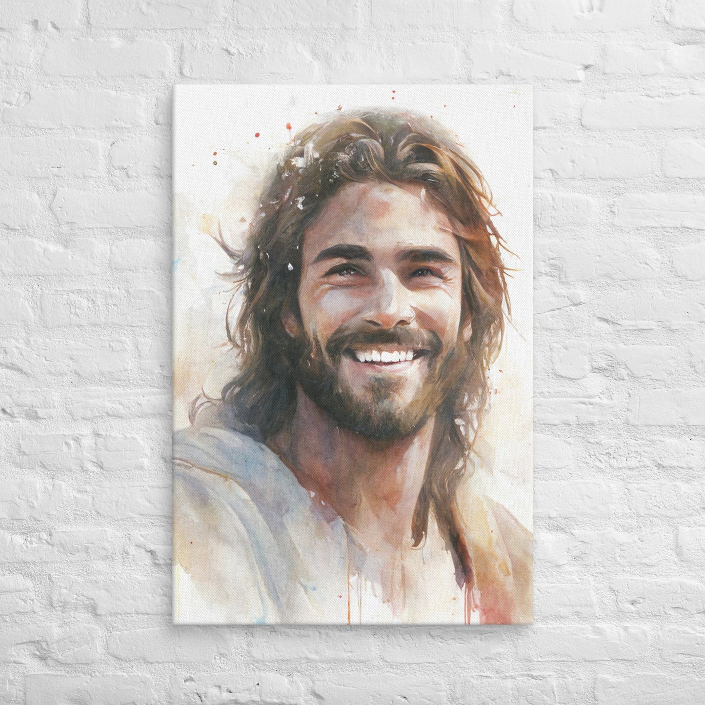 Messiah's Smile Canvas Print - ChristVisions