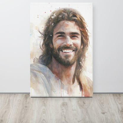 Messiah's Smile Canvas Print - ChristVisions