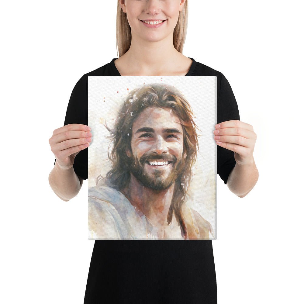 Messiah's Smile Canvas Print - ChristVisions
