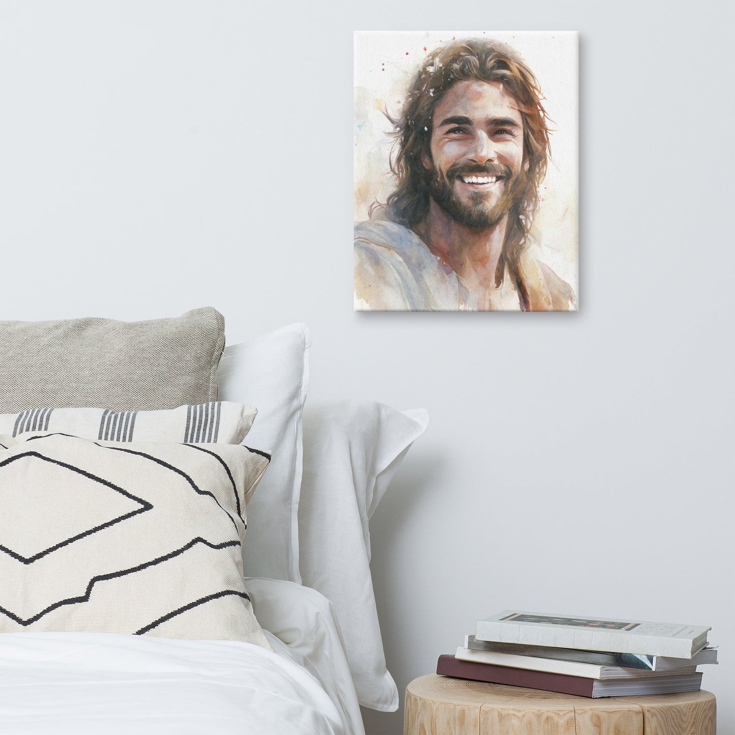 Messiah's Smile Canvas Print - ChristVisions