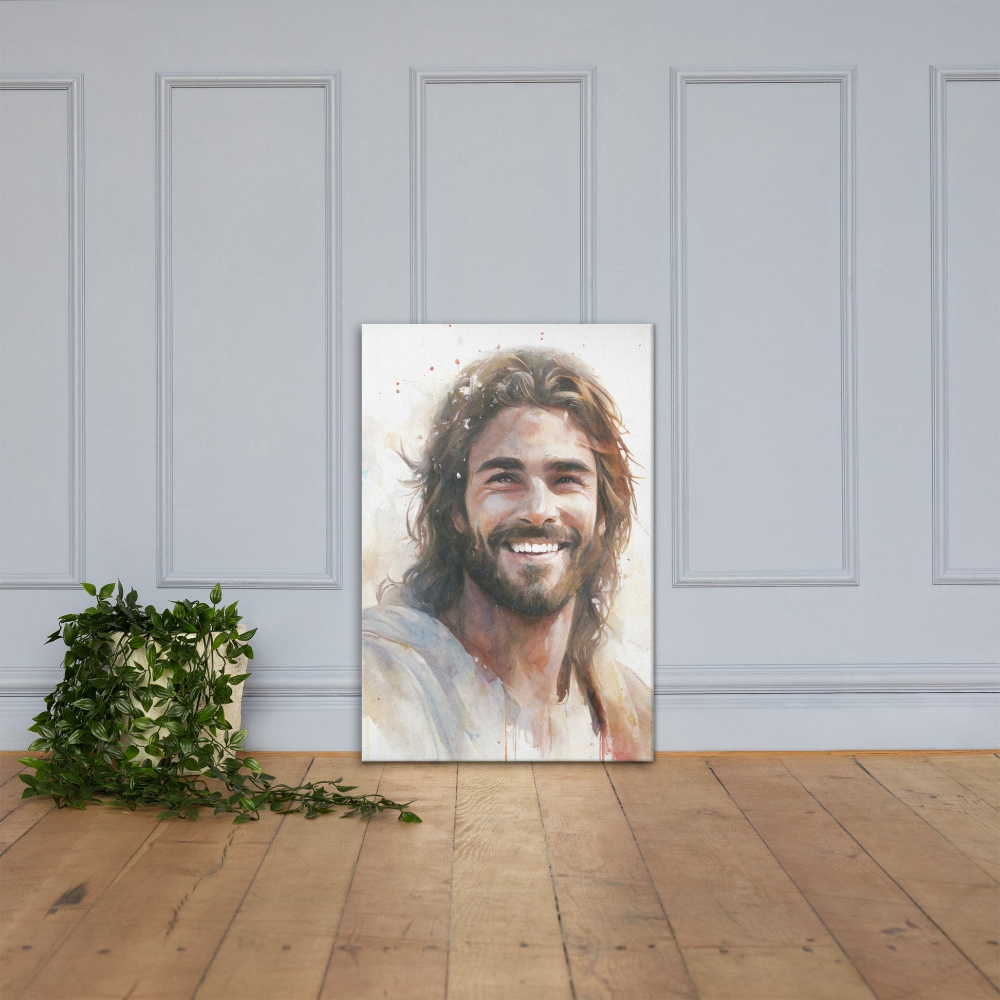 Messiah's Smile Canvas Print - ChristVisions