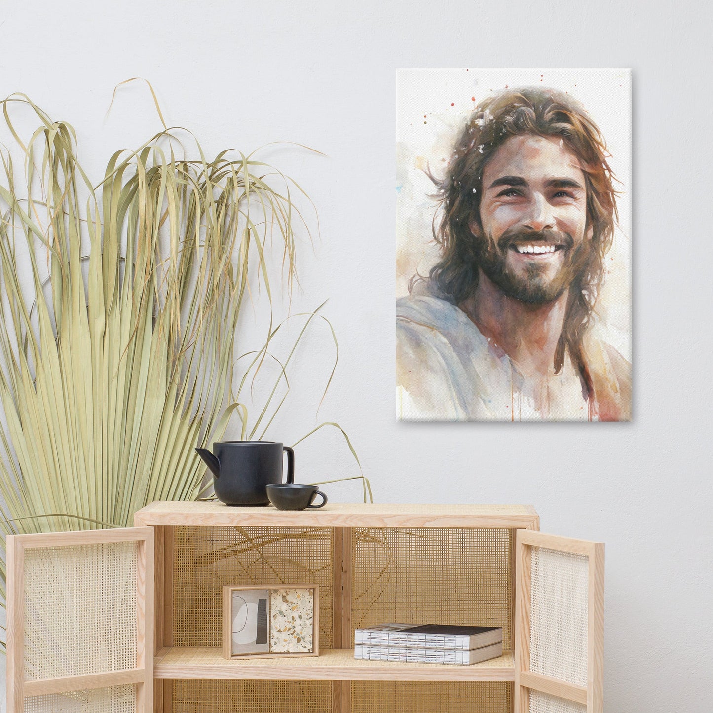 Messiah's Smile Canvas Print - ChristVisions