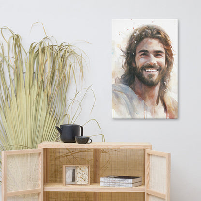 Messiah's Smile Canvas Print - ChristVisions