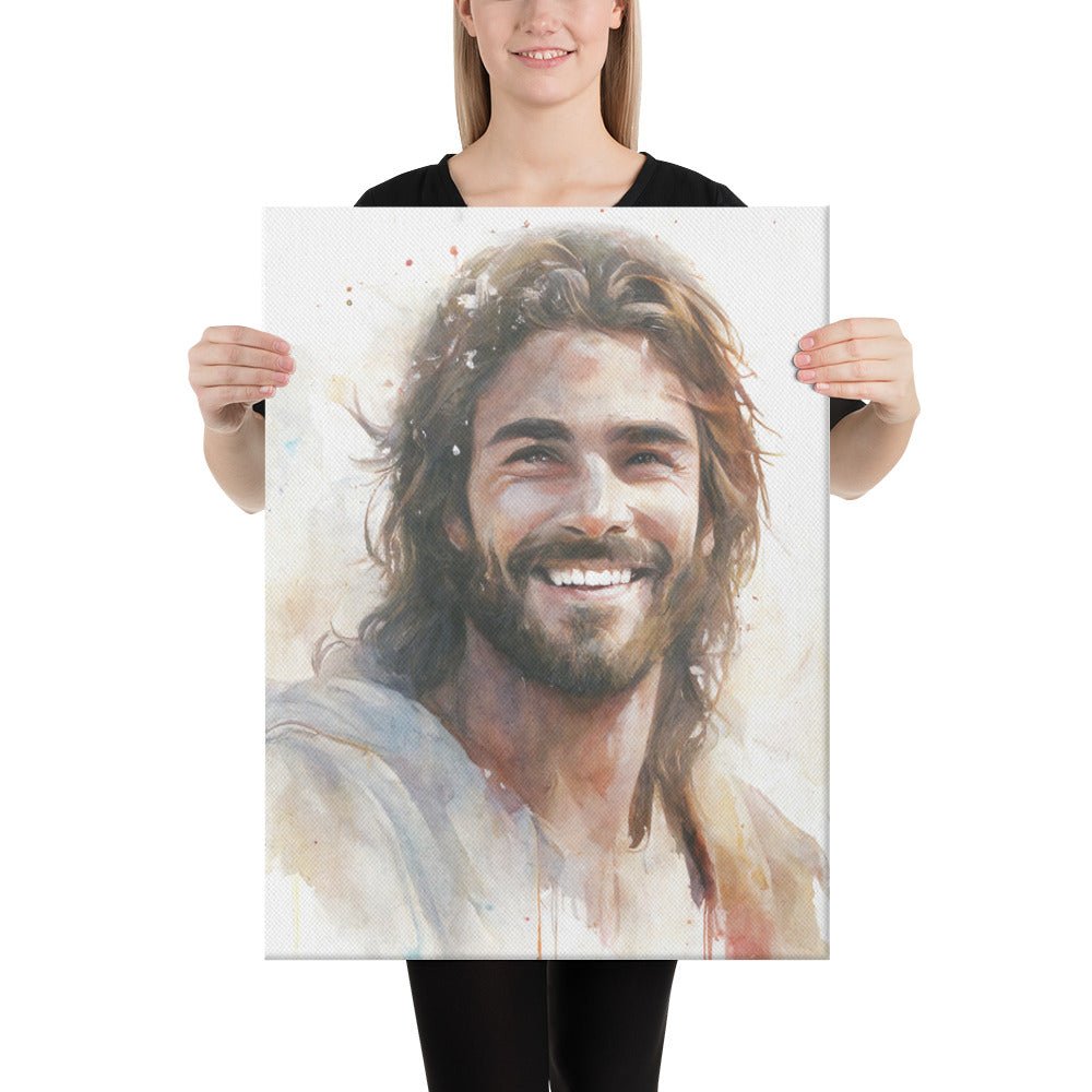 Messiah's Smile Canvas Print - ChristVisions