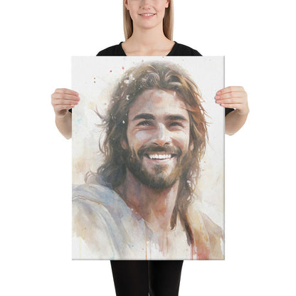 Messiah's Smile Canvas Print - ChristVisions