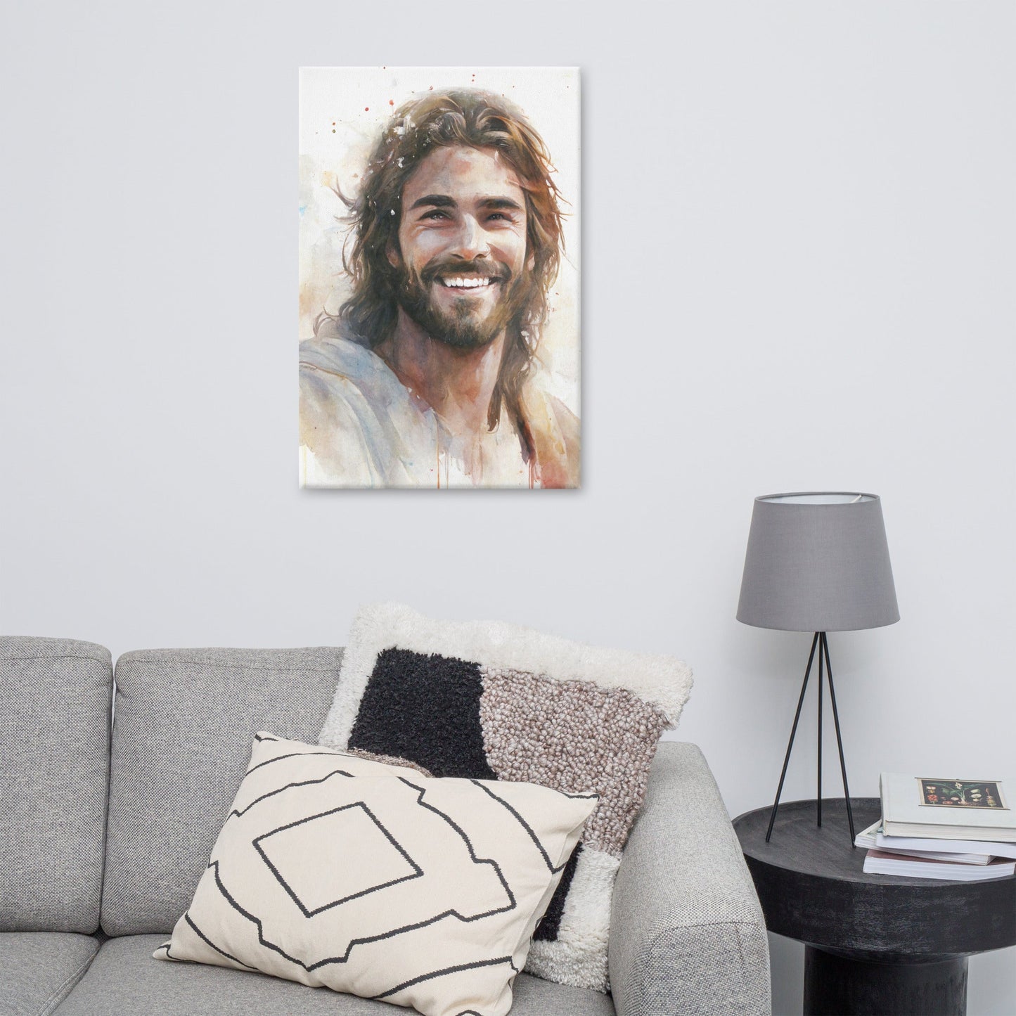 Messiah's Smile Canvas Print - ChristVisions